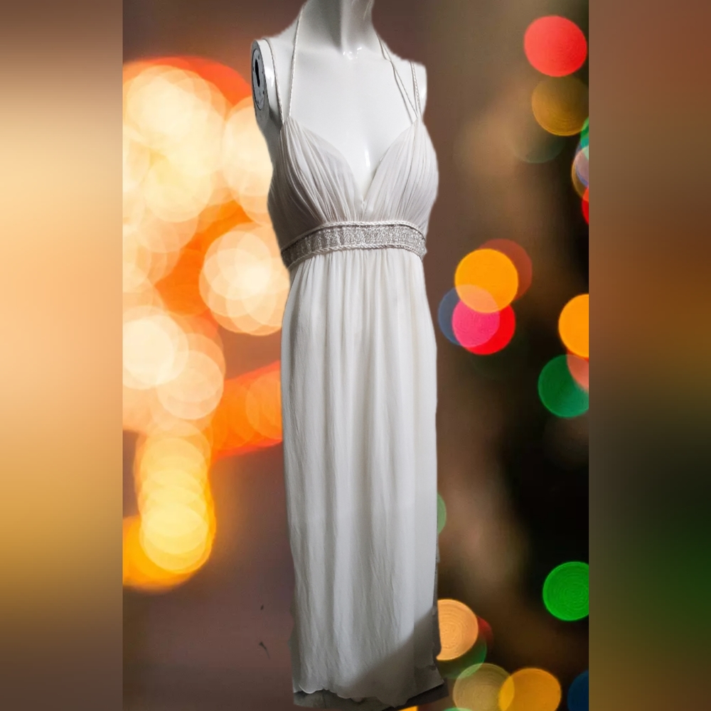 White embellished gown